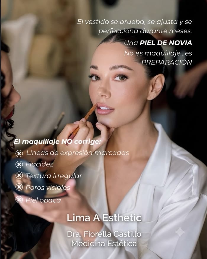 Preparación de piel de novia antes del maquillaje